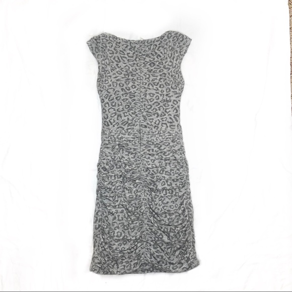 Rebecca Taylor Knit Muted Leopard Print Dress - Picture 5 of 10